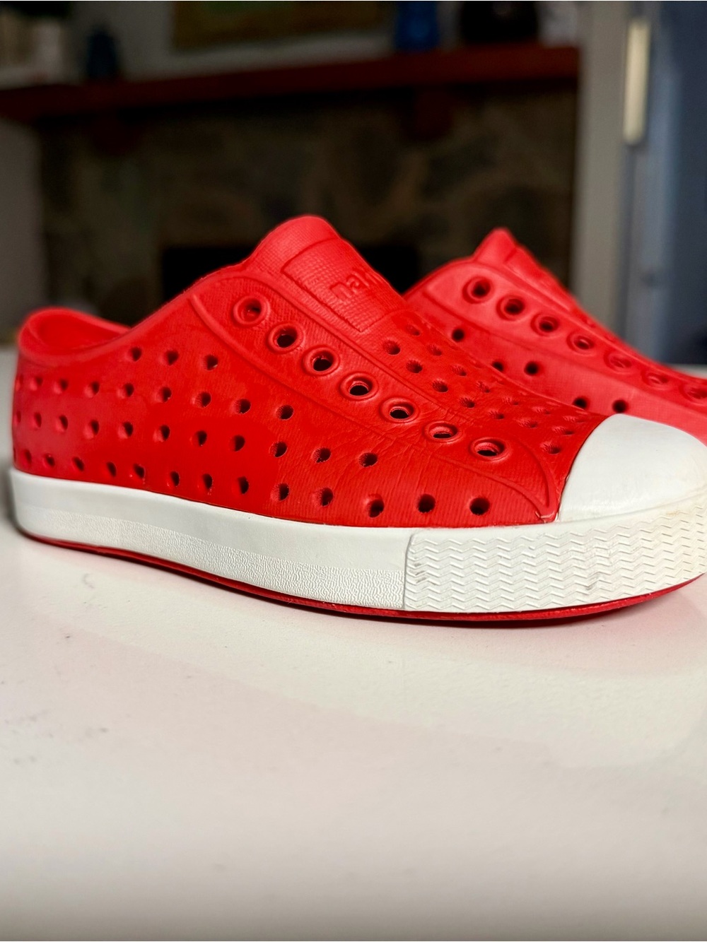 Kids Red Native Rubber Sneakers
